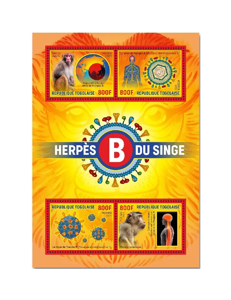 n° 9637/9640 - Timbre TOGO Poste