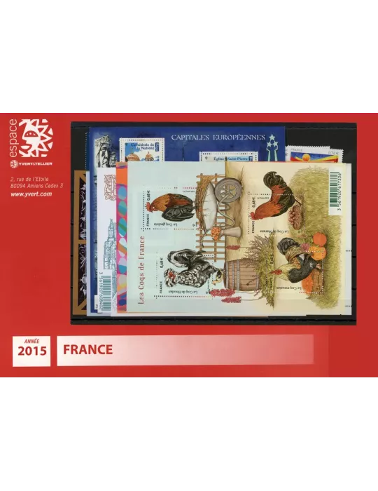n° 4923/5013 - Timbre France Année complète (2015)
