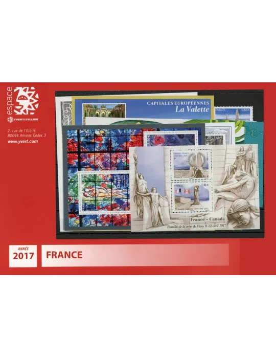 n° F5116/5197 - Timbre France Année complète (2017)