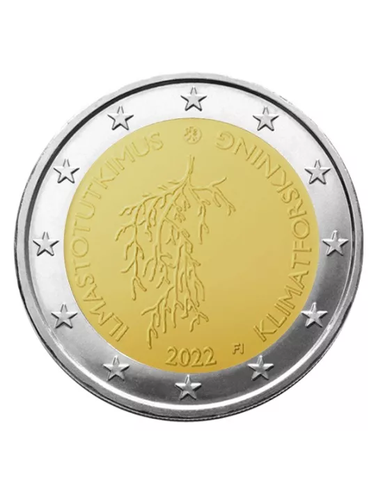 2 EURO COMMEMORATIVE 2022 : FINLANDE (Recherche sur le climat)
