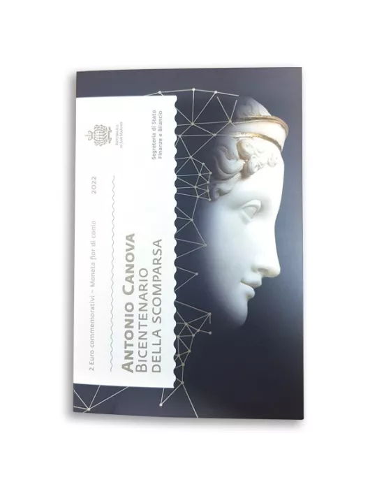 BU : 2 EURO COMMEMORATIVE 2022 : SAINT-MARIN (200 ans de la mort d´Antonio Canova)