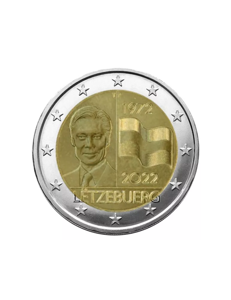 2 EURO COMMEMORATIVE 2022 : LUXEMBOURG (50 Ans du Drapeau Tricolore)
