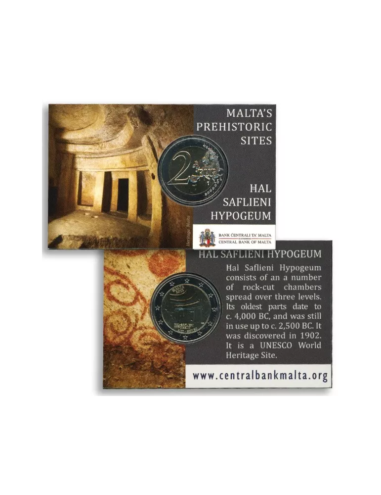 BU : 2 EURO COMMEMORATIVE 2022 : MALTE (Hypogée de Hal Saflieni)