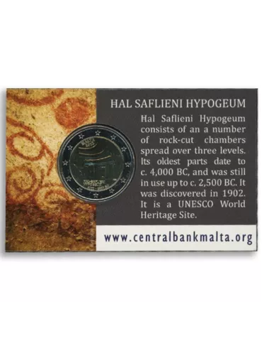 BU : 2 EURO COMMEMORATIVE 2022 : MALTE (Hypogée de Hal Saflieni) 2