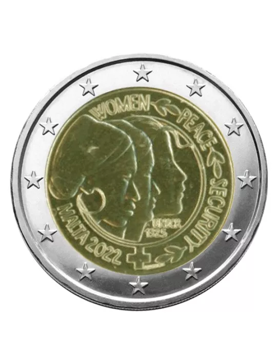 BU : 2 EURO COMMEMORATIVE 2022 : MALTE (Sécurité des Nations Unies ONU)