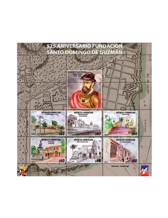n° 2322/2327 et n° 2328/2333 - Timbre DOMINICAINE Poste