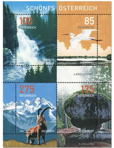 n°3520/3523 - Timbre AUTRICHE Poste