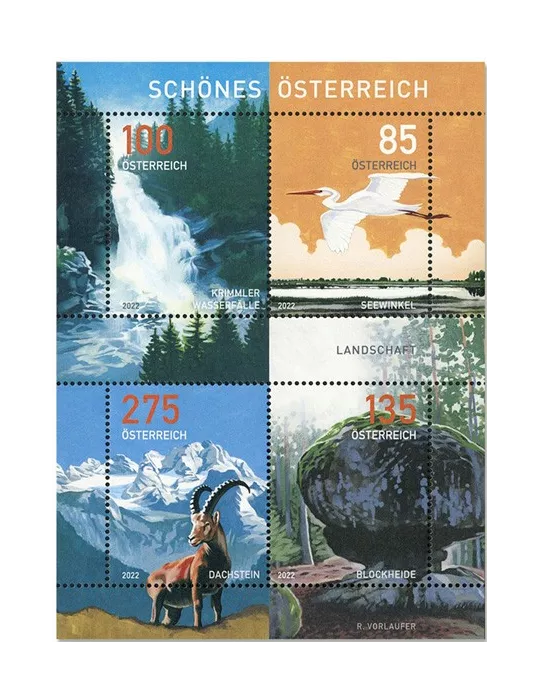 n°3520/3523 - Timbre AUTRICHE Poste