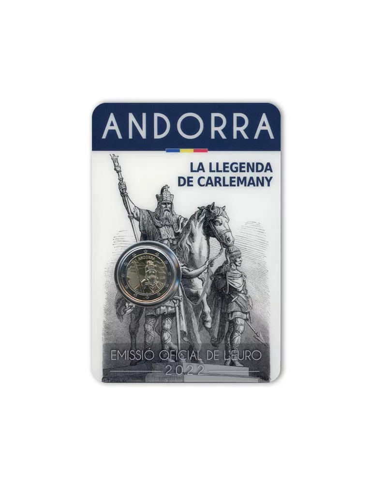 BU : 2 EURO COMMEMORATIVE 2022 : ANDORRE (La légende de Charlemagne)