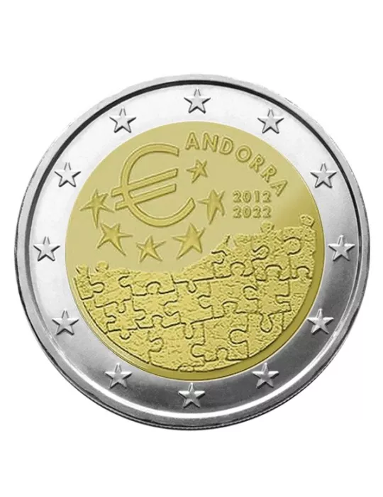 BU : 2 EURO COMMEMORATIVE 2022 : ANDORRE (Accord Monétaire entre Andorre et l´union Européenne)