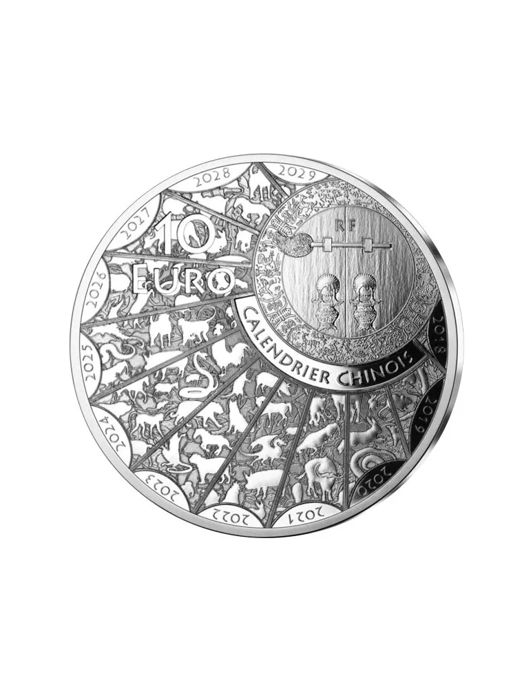 10 EUROS ARGENT - ANNEE DU LAPIN (2023)