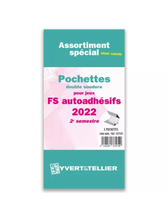 Assortiment de pochettes (double soudure) : 2022 -2e sem. (Jeux Autoadhésifs)