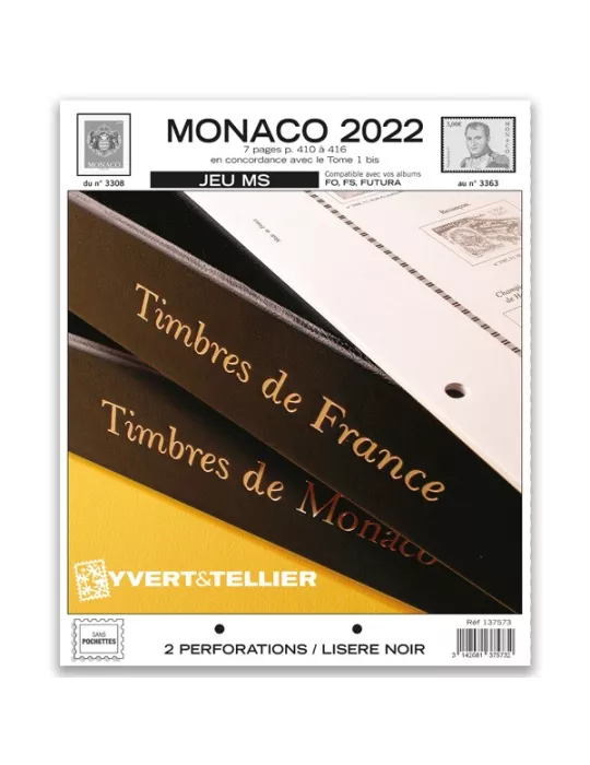 MONACO MS : 2022 (JEUX SANS POCHETTES)