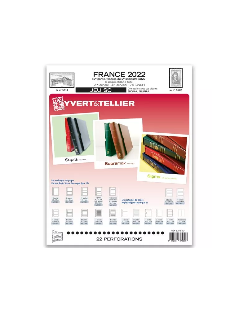 FRANCE SC : 2022 - 2E SEMESTRE (JEUX AVEC POCHETTES)