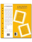 Feuille AV : pour 4 blocs (CNEP, FFAP, etc.) (x5) - AV EDITIONS®