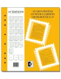Feuille AV : pour 2 carnets Croix-rouge (x10) - AV EDITIONS®