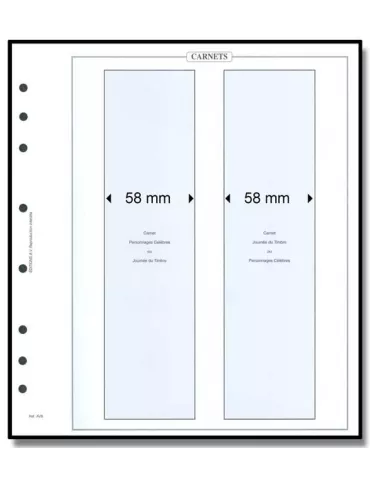 Feuille AV : pour 2 carnets personnages célèbres et journée du timbre (x10) - AV EDITIONS® 2