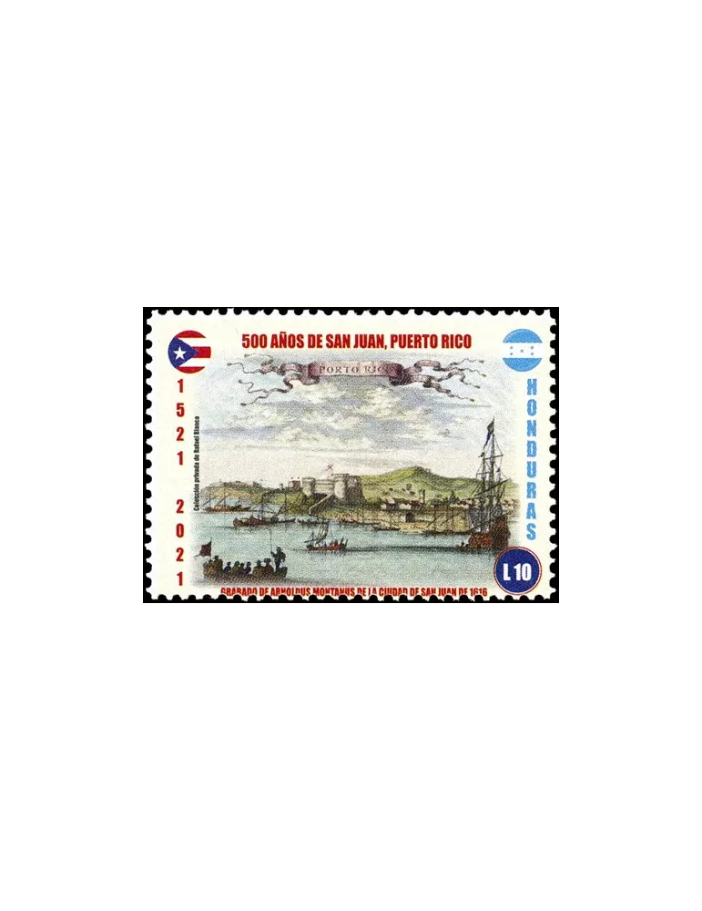 n° 335/338 - Timbre HONDURAS Poste