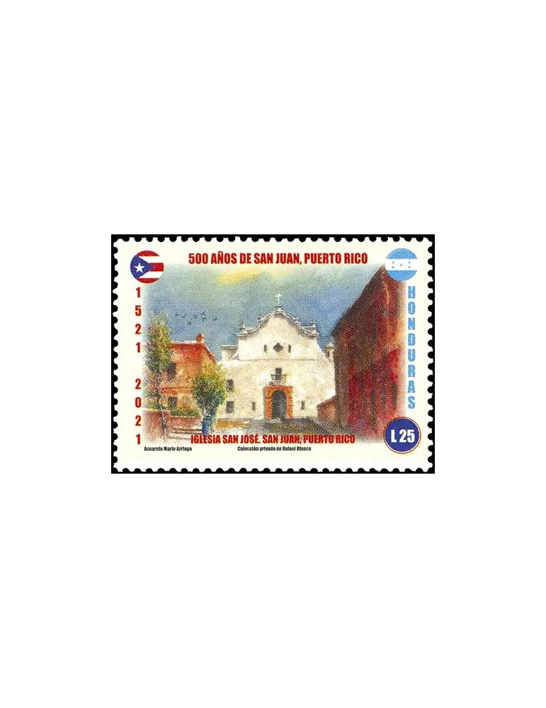 n° 335/338 - Timbre HONDURAS Poste