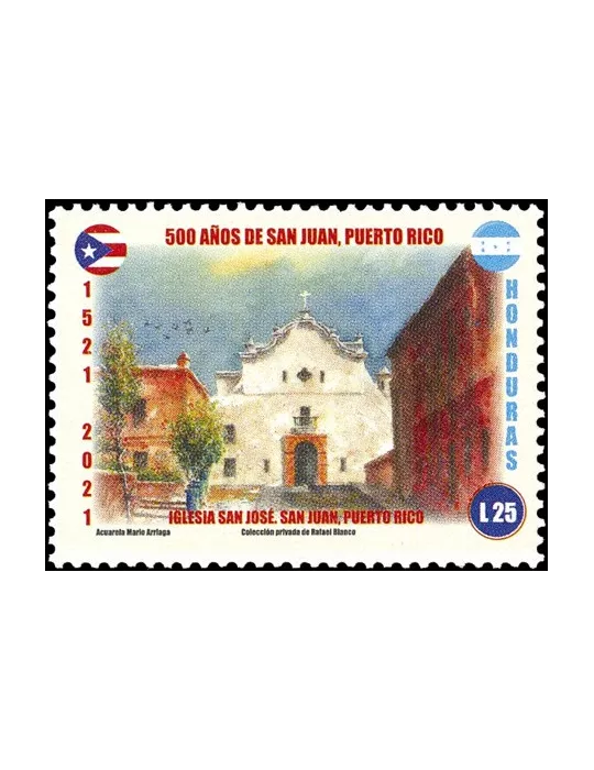 n° 335/338 - Timbre HONDURAS Poste