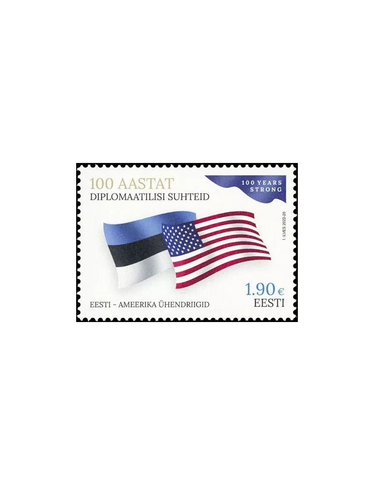 n° 962 - Timbre ESTONIE Poste