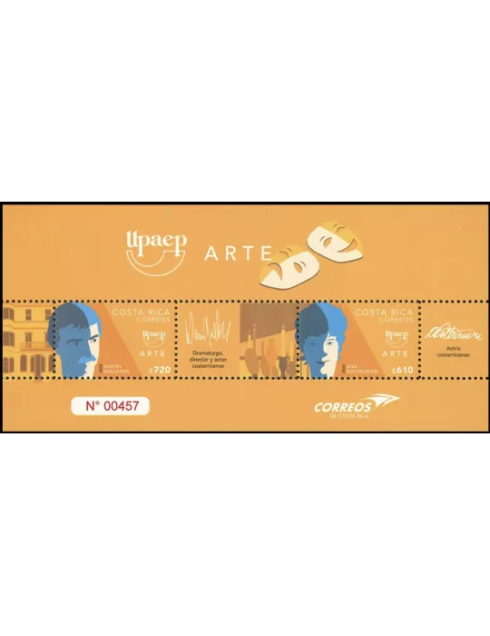 n° 1024/1025 - Timbre COSTA RICA Poste