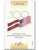 n° 1147 - Timbre LETTONIE Poste