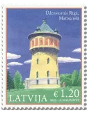 n° 1148 - Timbre LETTONIE Poste