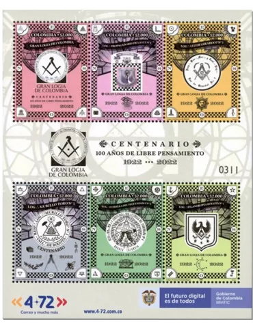 n° 2428/2433 - Timbre COLOMBIE Poste