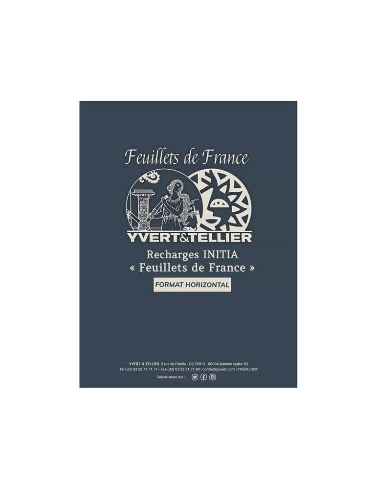 Recharge INITIA Feuillets de France - Horizontale (x5)