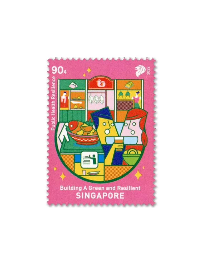 n° 2544/2548 - Timbre SINGAPOUR Poste