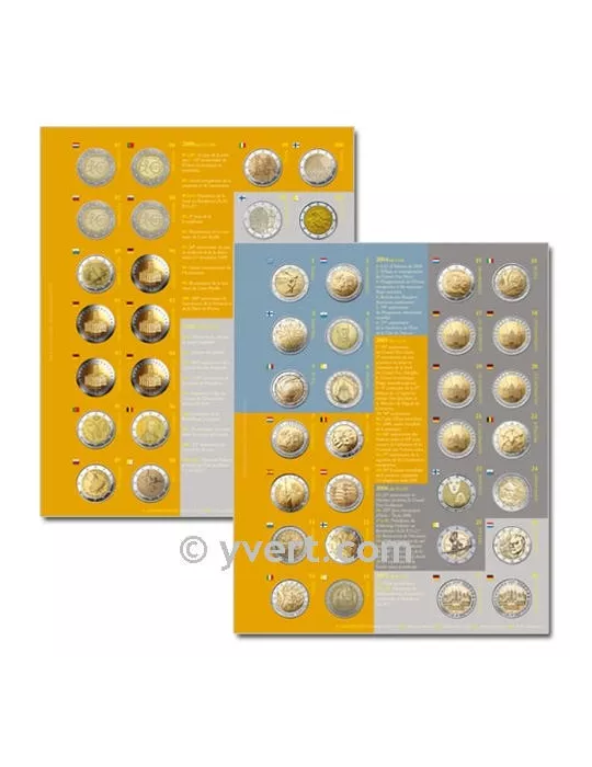 Recharges 2€ COMMÉMORATIFS (2004-2010)