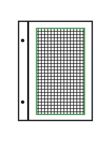Feuilles à personnaliser FO : pages quadrillées (x50)