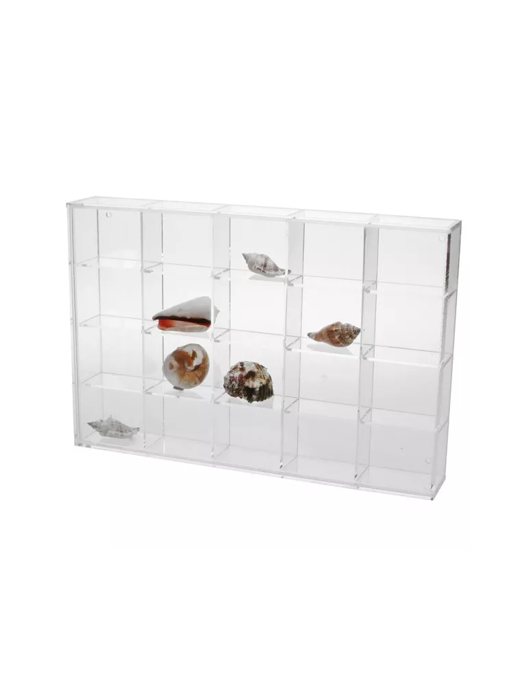 VITRINE EN PLEXI PETIT FORMAT : 20 CASES - SAFE®
