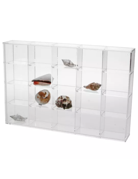 VITRINE EN PLEXI PETIT FORMAT : 20 CASES - SAFE®