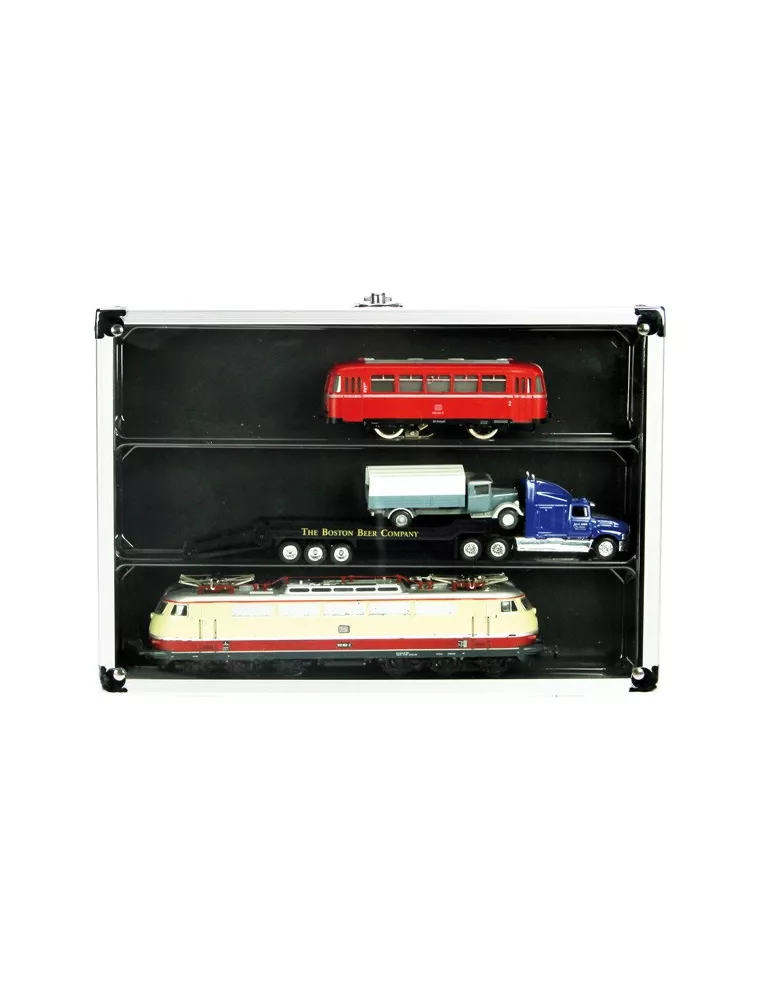 VITRINE ALU COMPACT : 3 CASES (275 x 57 MM) - SAFE®