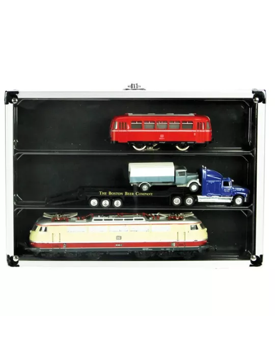 VITRINE ALU COMPACT : 3 CASES (275 x 57 MM) - SAFE®