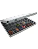 VITRINE ALU : 45 CASES (36 x 49 x 40 mm) - SAFE®