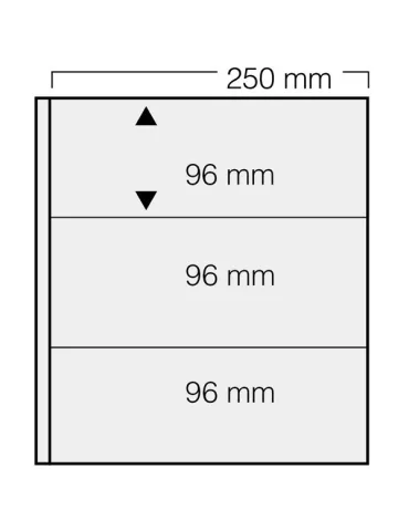 FEUILLES GARANT 733 : 3 BANDES (FOND NOIR - PAR 5) - SAFE®