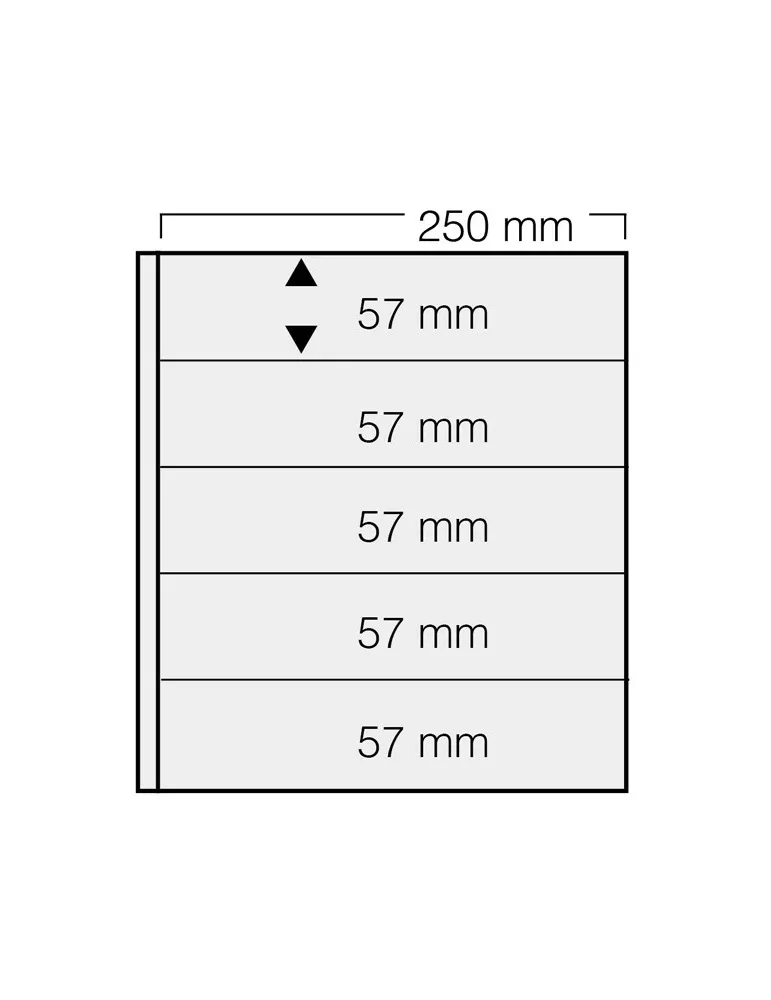 FEUILLES GARANT 735 : 5 BANDES (FOND NOIR - PAR 5) - SAFE®