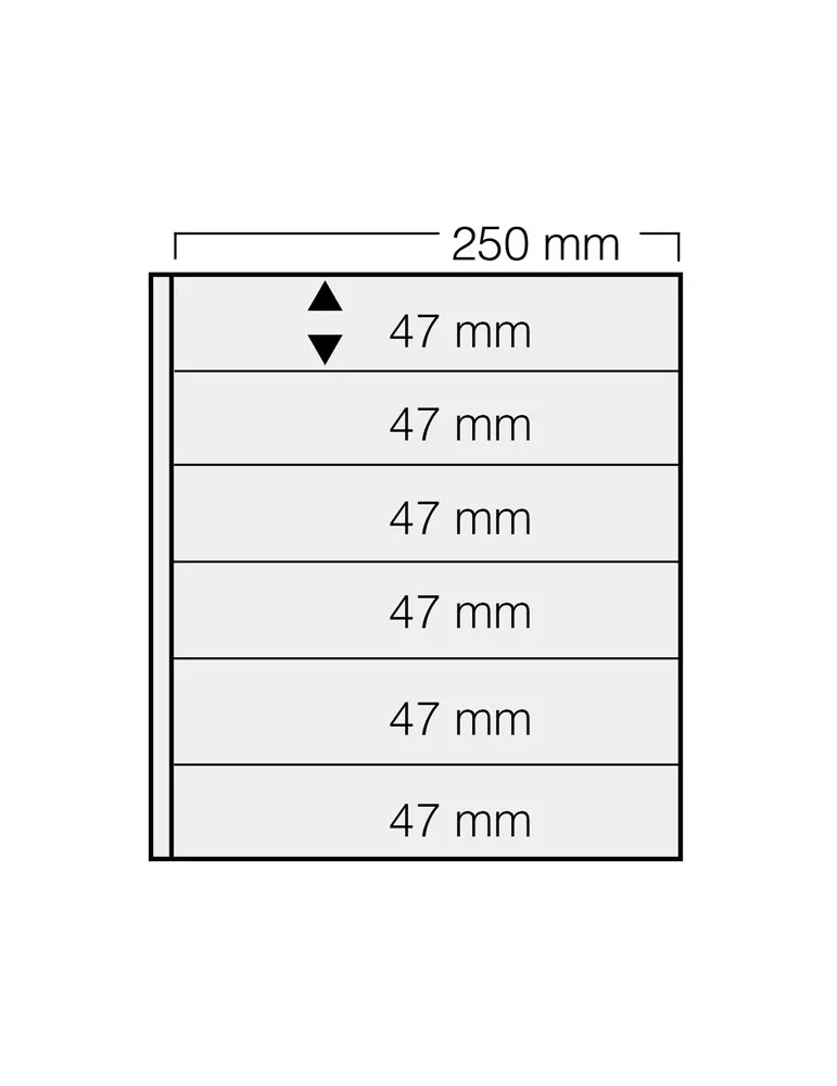 FEUILLES GARANT 736 : 6 BANDES (FOND NOIR - PAR 5) - SAFE®