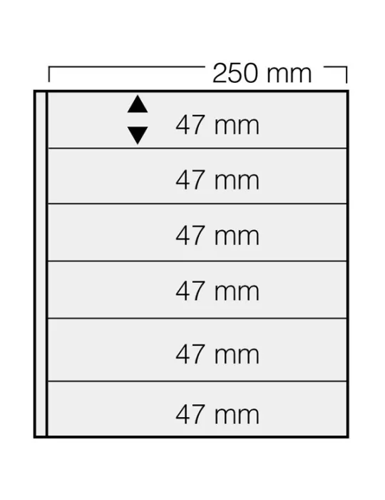 FEUILLES GARANT 736 : 6 BANDES (FOND NOIR - PAR 5) - SAFE®