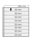 FEUILLES GARANT 738 : 8 BANDES (FOND NOIR - PAR 5) - SAFE®