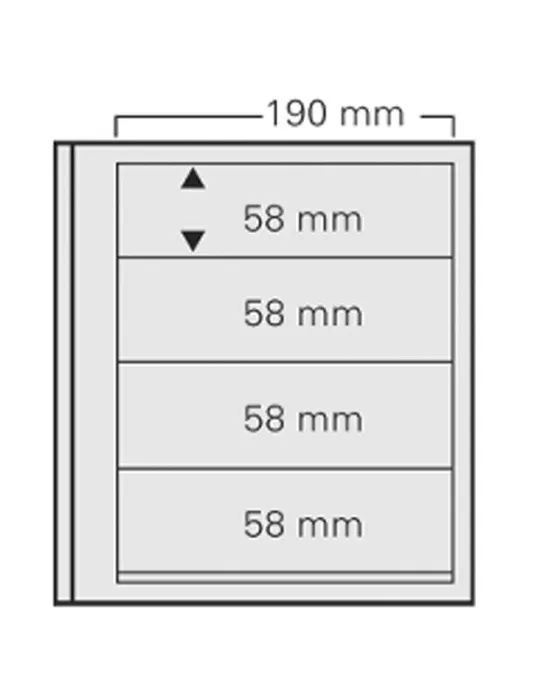 FEUILLES SPECIAL DUAL 614 : 4 BANDES (FOND TRANSPARENT - PAR 5) - SAFE®