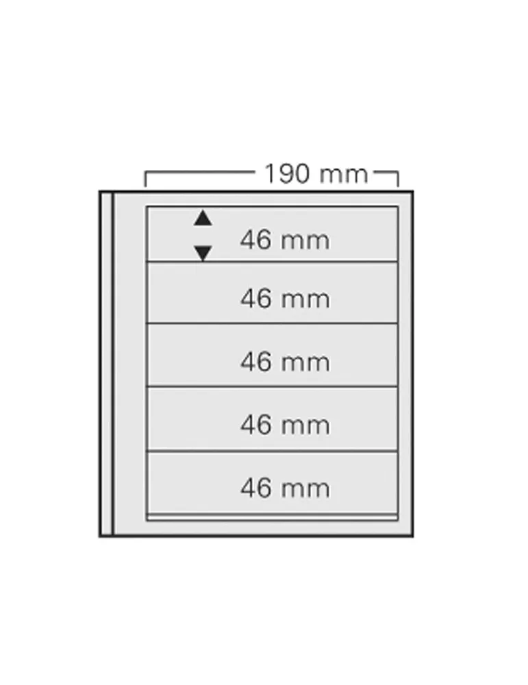 FEUILLES SPECIAL DUAL 615 : 5 BANDES (FOND TRANSPARENT - PAR 5) - SAFE®