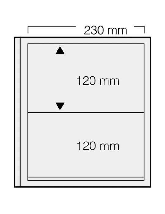 FEUILLES SPECIAL DUAL 532 : 2 BANDES/120x230 mm/ (FOND TRANSPARENT - PAR 5) - SAFE®