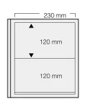 FEUILLES SPECIAL DUAL 532 : 2 BANDES/120x230 mm/ (FOND TRANSPARENT - PAR 5) - SAFE®