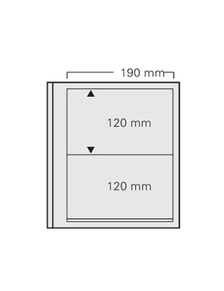FEUILLES SPECIAL DUAL 612 : 2 BANDES/120x190 mm/ (FOND TRANSPARENT - PAR 5) - SAFE®