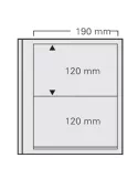 FEUILLES SPECIAL DUAL 612 : 2 BANDES/120x190 mm/ (FOND TRANSPARENT - PAR 5) - SAFE®