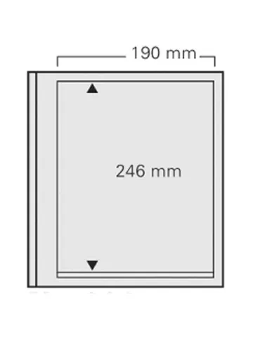 FEUILLES SPECIAL DUAL 620 : 1 POCHE (FOND TRANSPARENT - PAR 5) - SAFE®